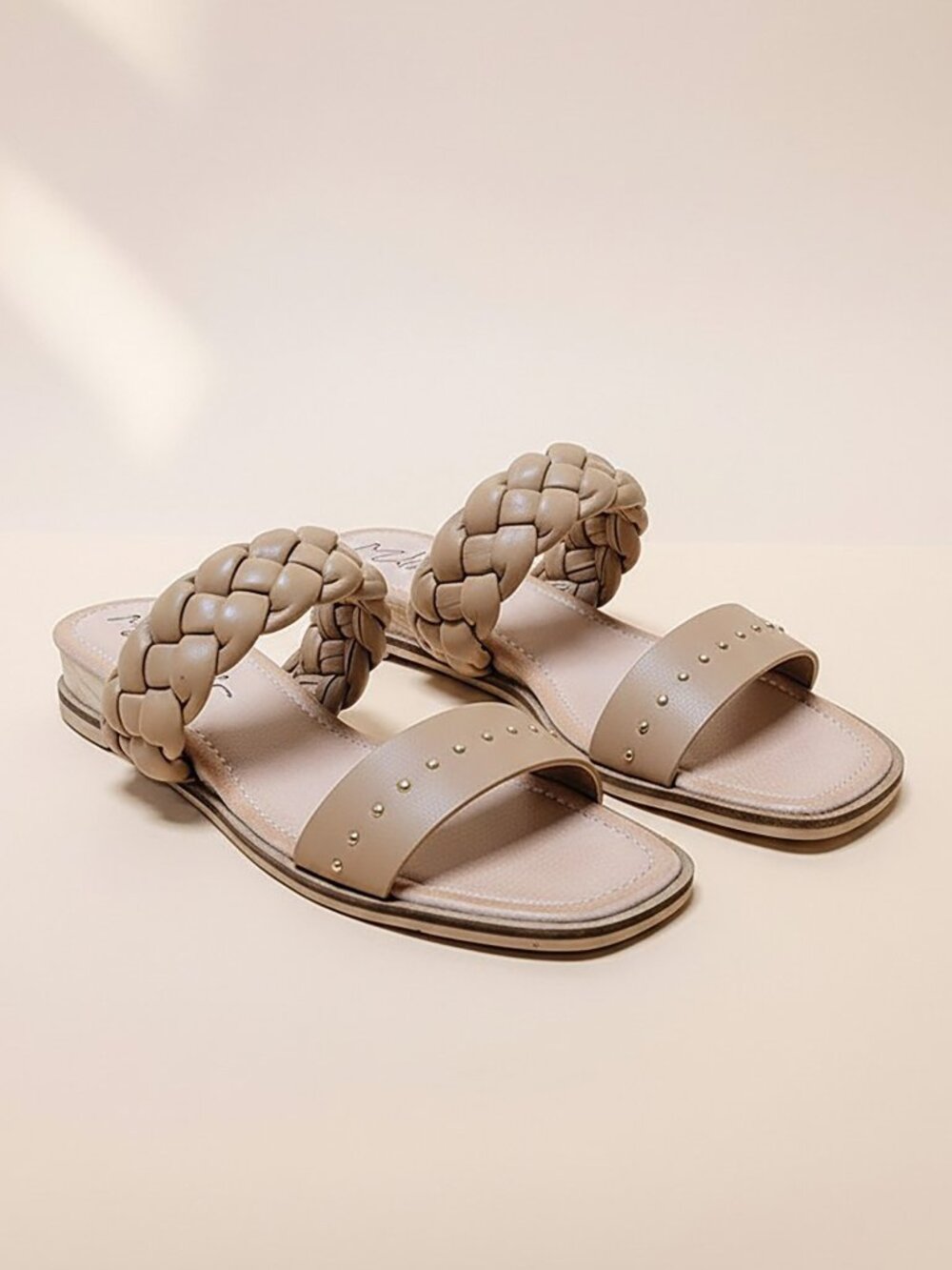 SANDAL MANIA 🚨Mis-Jes Sila Braided Strap Sandals in Taupe NEW